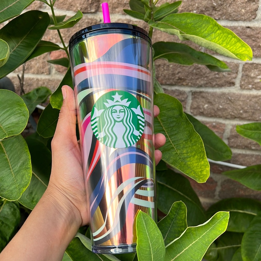 Starbucks 2021 holiday Siren blue Swirl Ribbon 🎀